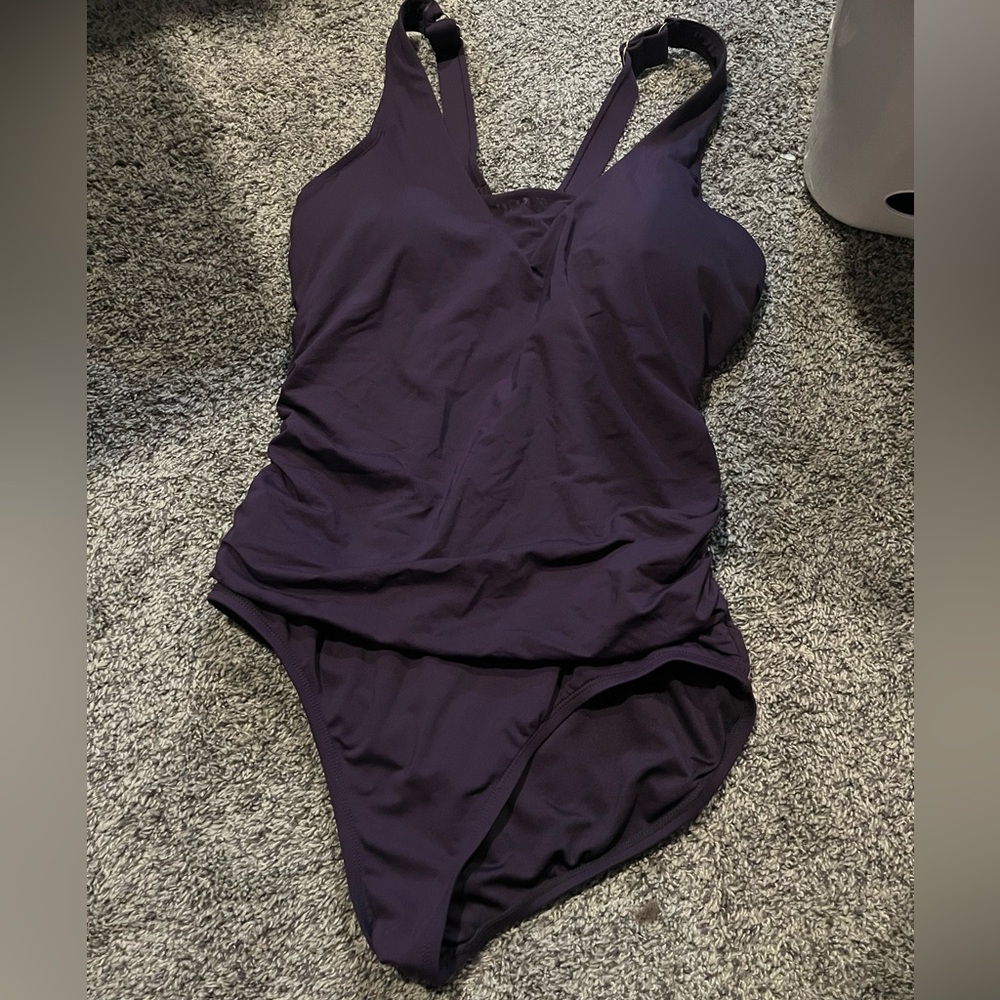 Purple One-Piece Swimsuit
